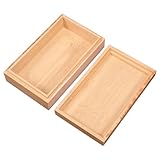 KONTONTY Holz Schmuckkästchen mit Deckel Rustikale Aufbewahrungsbox aus Holz für Schmuck Souvenirs Tee und DIY Bastelprojekte Vielseitige Holzbox als Geschenk Dekorationsidee