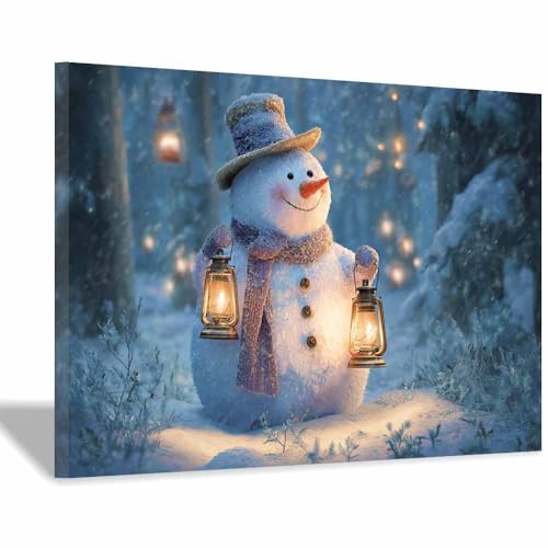 Tableau sur toile paysage hivernal idée cadeau idéale décoration salon élégante