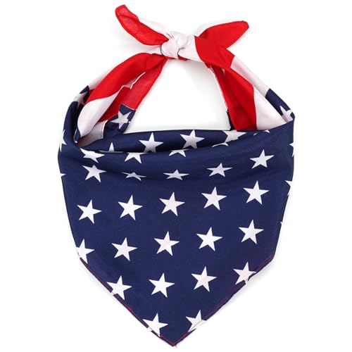 Ardorchid American Flag Bandana Headband USA Patriotic Red White and Blue Headbands for Men and Women Neck and Face Scarf Head Wrap
