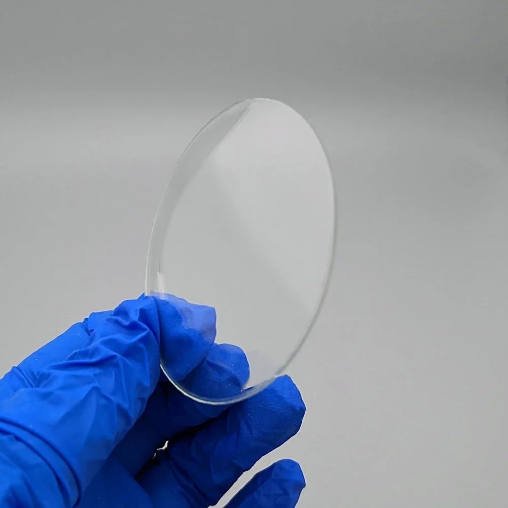 Placas de vidrio for observación de laboratorio - Juego de 10 discos de vidrio de reloj transparentes (diámetro de 45 mm a 150 mm)(60mm 10pcs)