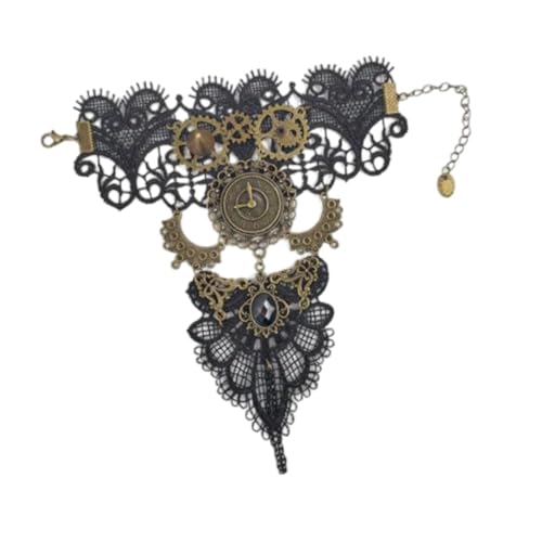 Zanthicia Joyería de engranaje Steampunk de estilo vintage, accesorio para mujer, accesorio para elegancia diaria y declaración moda única, Steampunk