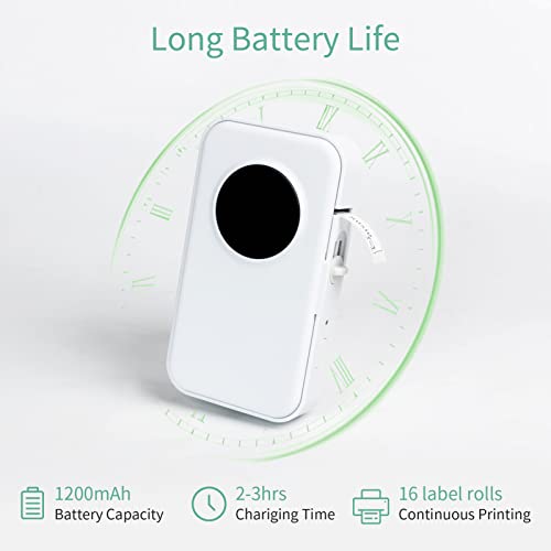 Moniss D35 Label Maker Mini Thermal Label Printer Pocket Machine All in One BT Connect Adhesive Tag