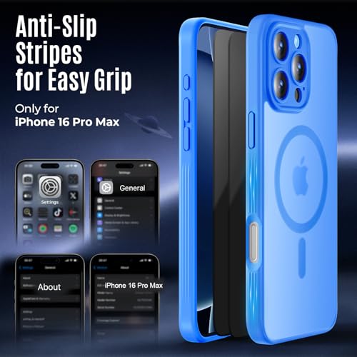 Image of Symcele Designed for iPhone 16 Pro Max Case, Blue