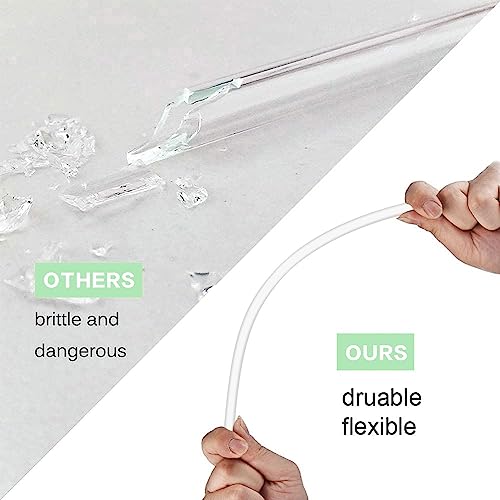 Image of Replacement Straw for Stanley Cup 40 oz 30 oz 64 oz Tumbler, 10 Pack Long Reusable Color Straws with Cleaning Brush, Dishwasher Safe, Plastic Straws for stanley cup accessories Clear