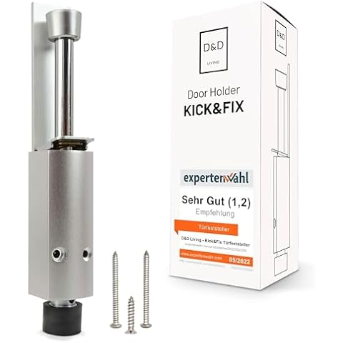 Kickdown Door Stop - Heavy Duty Door Stopper with Kick Down Step - Foot Operated Door Holder for Outdoor and Commercial Use Cover