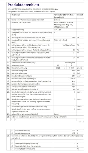 Gelhard GTV2255 LED Smart TV mit DVD und Bluetooth DVB-S2/C/T2 für 12V u. 230Volt WLAN Full HD – Bild 8