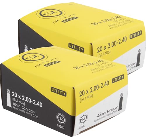 2 Pack Bike Tubes - 20x2.00-2.40 SV 48mm. BMX Electric Bike Youth Bike and More
