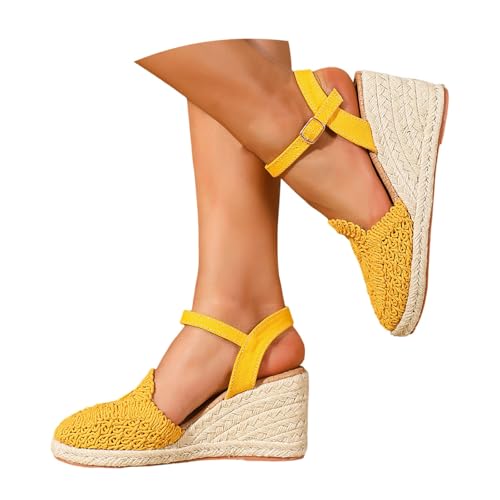 Sandales compensées espadrilles : finies les douleurs aux pieds avec ces talons confortables - 2