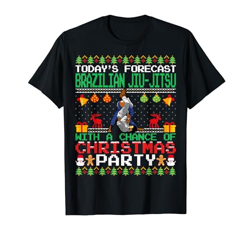 Martial Arts Brazilian Jiu-jitsu Christmas Party Xmas T-Shirt