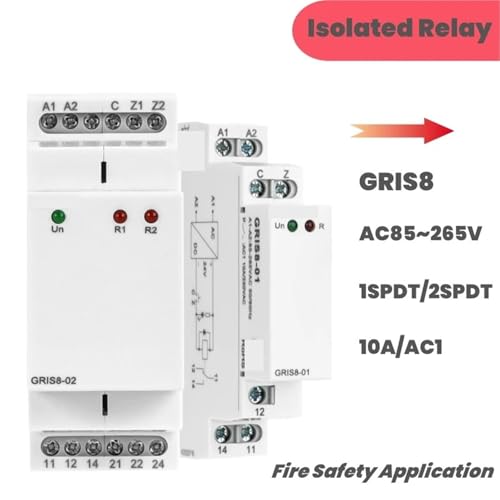 Relais isolé GRIS8 10A AC 85V-265V anti-interférence signal - 2