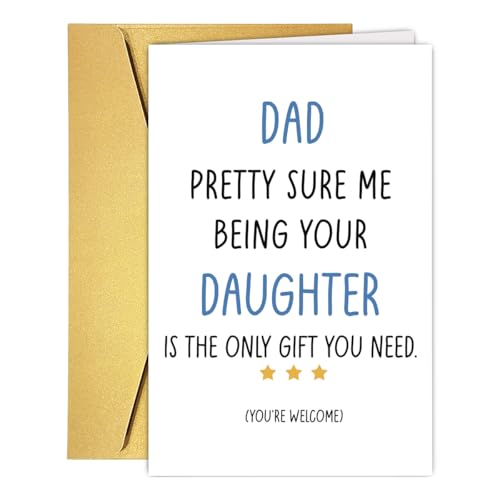 Qamza Humorous Dad Birthday Card from Kids