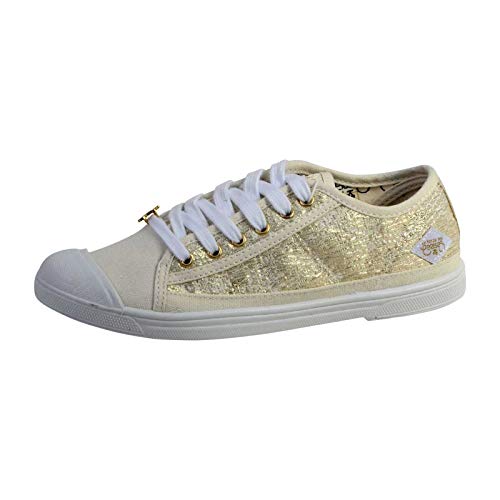 Le Temps des Cerises Basic 02, Basket Femme, Gold 36 EU