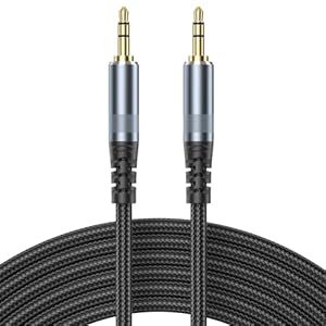 AUX Cable 10ft, 3.5mm Audio Cable Male to Male 10 Feet Long Aux Cord for Car Auxiliary to Aux Cables Hi-Fi Sound 1/8 Jack Compatible with Stereo Headphones Laptop Smartphone Tablet MP3 TV Switch