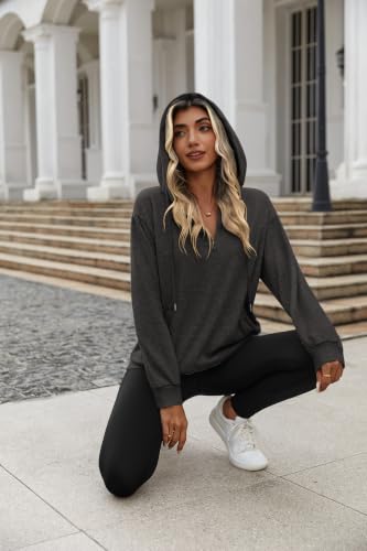 Image of Zeagoo Hoodies for Women Half Zip Up Oversized Sweatshirt Fall Clothes 2026