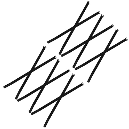 Abaodam Lot de 12 Sangles de Fixation Réglables pour Parasol de Jardin 25 MM X 600 MM Sangles Réutilisables Anti-Vent pour Parasol de Terrasse Accessoires Pratiques pour Maintien