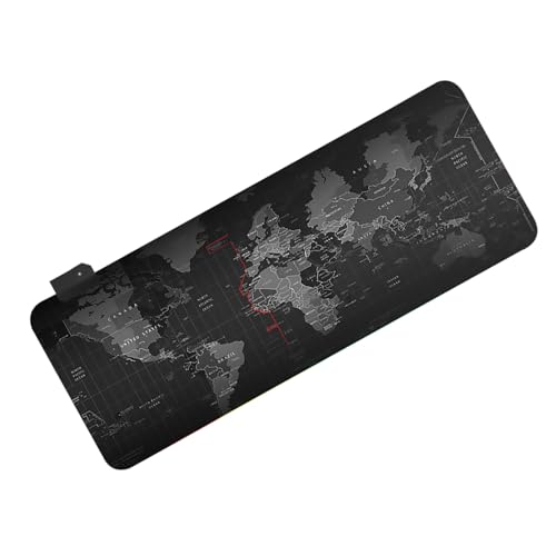 Tapis de souris pour ordinateur LED RGB idéal pour bureau et gaming