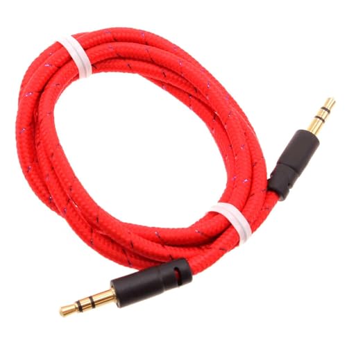Cable Auxiliar 3.5mm Rojo Tangle Free 1 Metro miniatura 1