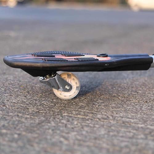 Image of Aluminium Wave Board Skateboard with Carry Bag, Anti-Slip Deck Caster Board with 360 Rotating Wheels, Durable Lightweight Street Surfing Board for Kids Teens Adults (Design 2)