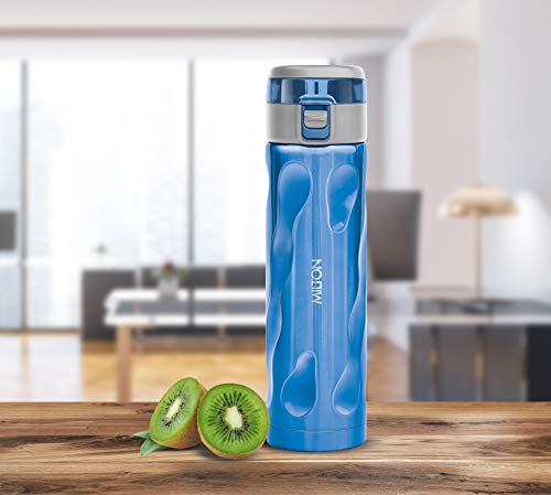 Image of Milton Stylish-500 thermosteel hot and Cold Water Bottle, 500ml, Blue