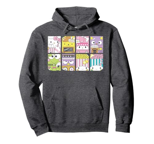 Hello Sanrio Foodie Posters Hoodie Pullover Hoodie