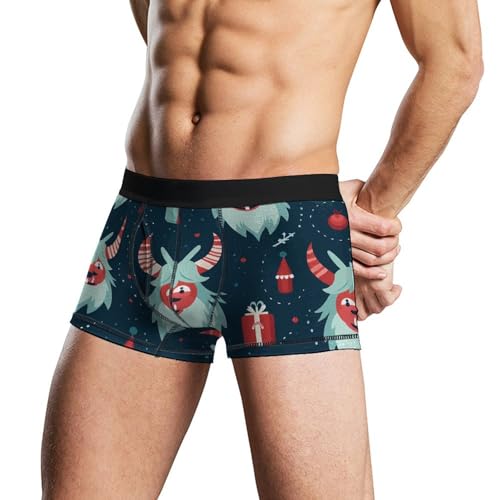 Merry Krampus Mens Boxer Briefs Underwear Shorts Trunks Stretch Breathable Underpants3