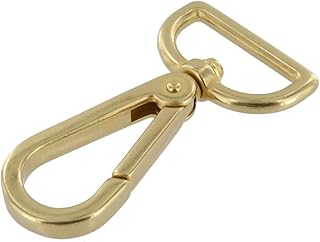 Buckleguy.com 4010N Natural Brass, Swivel Lever Snap, Solid Brass-LL, Multiple Sizes