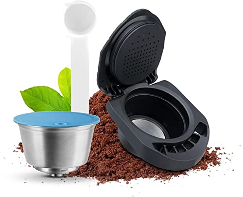 Greendhat Austauschbare Teile - Kaffeefilter Icafilas wiederverwendbarer Adapter kompatibel mit Dolce Gusto Maker Kaffeekapsel for Piccolo X & Genio S Maschine Crema Kaffeepad-Geräte (Color : A)