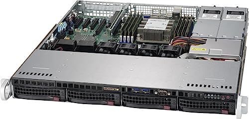 Supermicro System SYS-5019P-MR 1U Xeon LGA3647 C621 Max.768GB 4x3.5 inch HD SATA with RAID Brown Box