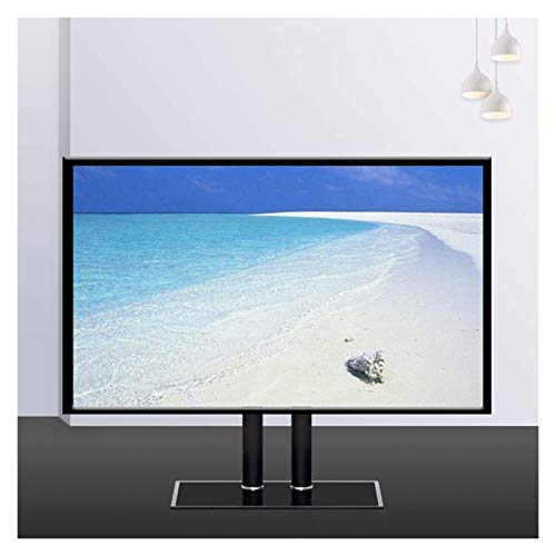 Tisch-TV-Ständer für 16- bis 23-Zoll-LED-, LCD-, OLED-, Flach- und Gebogene Fernseher, höhenverstellbarer TV-Basisständer mit Kabelführung,