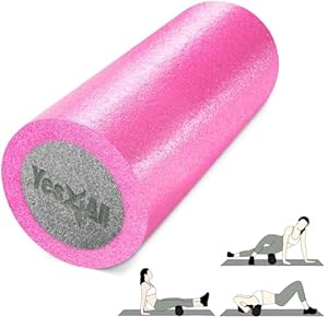 Yes4All Soft-Density Foam Roller 12, 18, 24, 36 inch – Premium Two-Layer PE for Back Pain Relief, Deep Tissue, Legs Massage, Physical Therapy, Muscle Recovery and Exercises