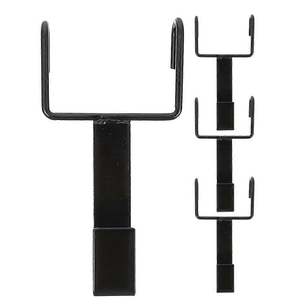 JOYHAPPST 4pcs Over The Door Wreath Hanger for Front Door Black Wrought Iron Hook for Garland Decorative Door Hanger Hook for Xmas and Halloween Wreaths