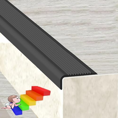 Tiras de goma antideslizantes de PVC para peldaños de porches y terrazas 5