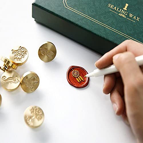 Sceau de cire et perles pour cachet rétro, idéal invitations de mariage - 6