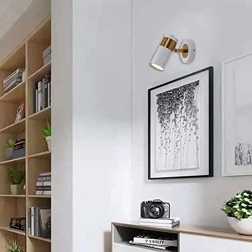 Luces de sillon ajustables WQHPLMD de metal y acrilico para cama 5