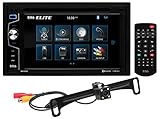 BOSS Audio Systems Elite BV755BLC Car DVD Player with Rearview Backup Camera - Double Din, Bluetooth Audio/Calling, 6.2 Inch LCD Touchscreen, MP3/CD/DVD/USB/SD, Aux Input, AM/FM Radio Receiver