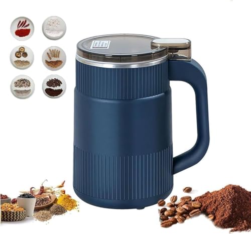 Image of Portable Electric Coffee Grinder for Grinding Dry Herbs, Coffee, Stainless Steel Herbs Spices Nuts Grain Coffee Grinder