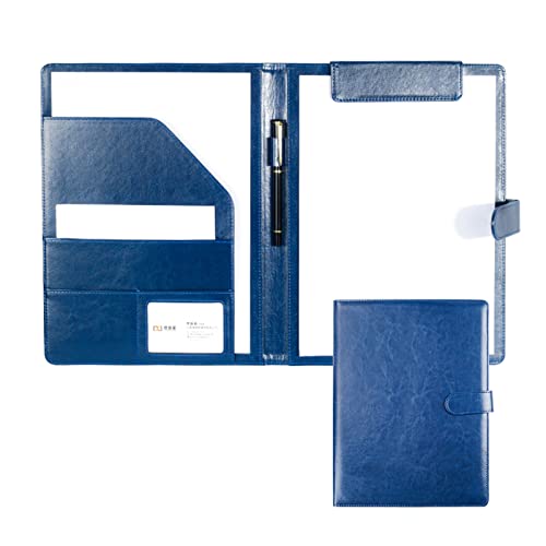 Conférence folder business A4 bleu avec porte bloc et pochette