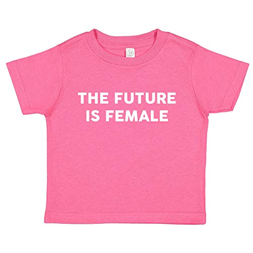 Tees & Tails The Future is Female Infant Baby Tee Shirt Assorted Colors (6M 12M 18M 24M) (Hot Pink, 4T)