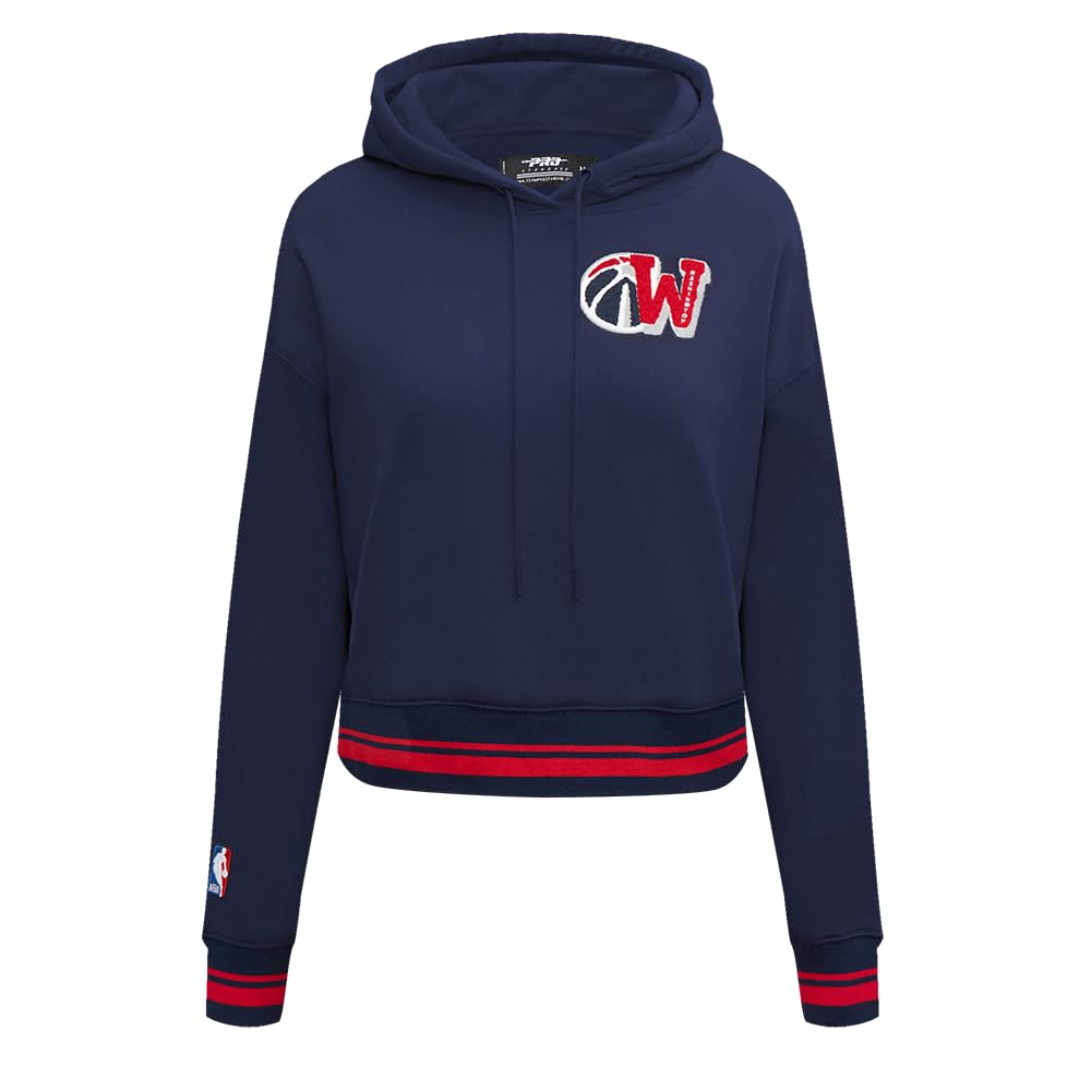 Sudadera corta con capucha para mujer Pro Standard NBA Mash Up de algodón 8