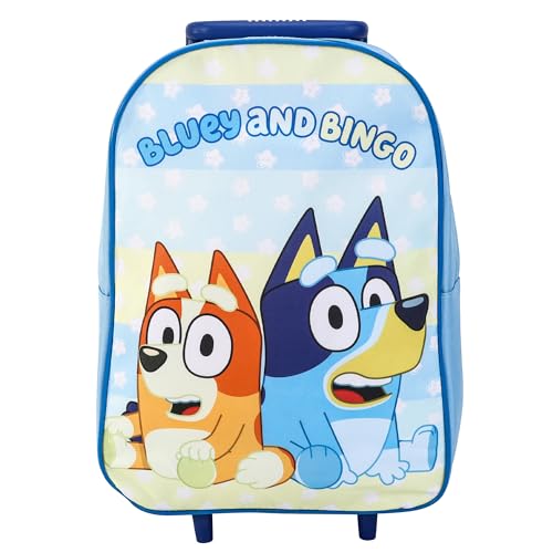 Bluey Children’s Luggage Suitcase - Foldable Trolley Bag 42 x 29cm 2 Wheels Extendable Handle - Travel Bag with Wheels - Image 4