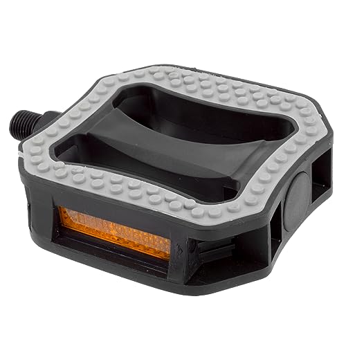 Sunlite Comfort Grips ABS Pedals w/Rubber Surface, 1/2
