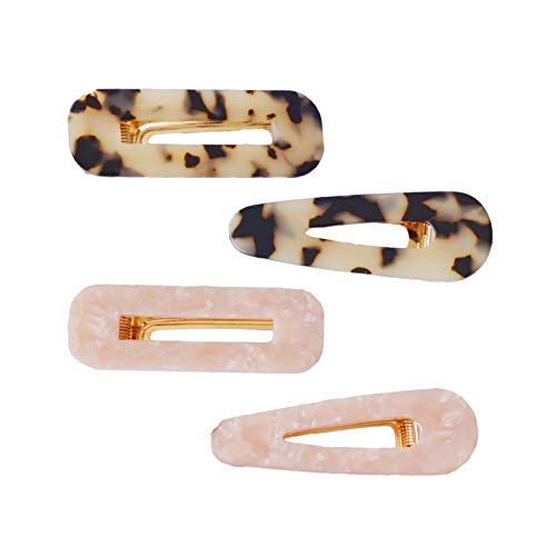 Pinzas de pelo de resina tipo tortuga y pasadores para el pelo de leopardo para mujeres