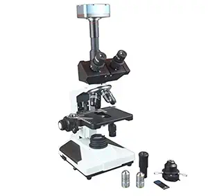 Radical Professional Quality Trinocular Research Phase Contrast Microscope w USB Camera