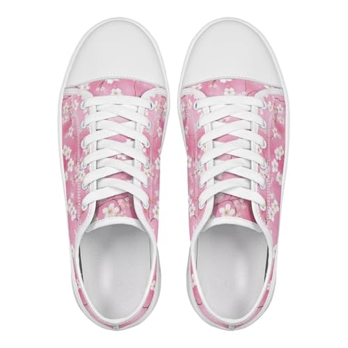 Womens Canvas Sneakers Flower Shoes for Women Lightweight & Comfort Casual Shoes2