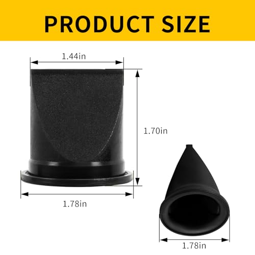 Image of 4-Pack 385310076 Duckbill Valve Kit, Compatible with Dometic Sealand VacuFlush S T Series Pumps, S12D S24D S32D T12 T24 T32, 1-1 /2 Inch Black Rubber Replacement Parts