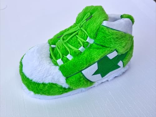 Image of CUTEGAL Sneaker Slippers Star Fluffy Shoes Memory Foam One Size Indoor Comfy and Trendy for Men Unisex Home Pantuflas