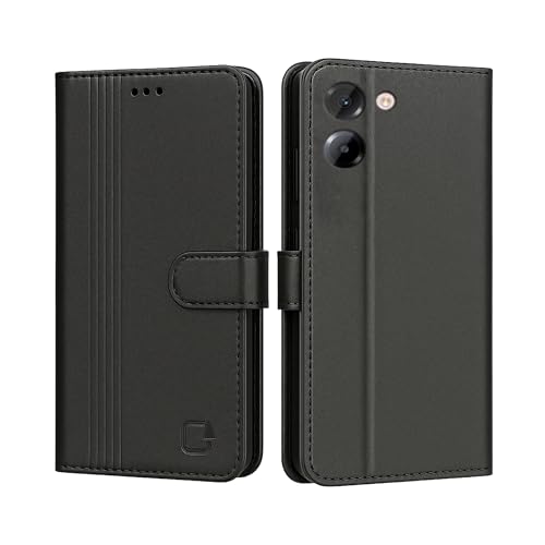 Image of AIBEX Shock Proof Flip Compatible for Poco M7 Pro 5G Flip Cover Leather Finish | Inside TPU with Card Pockets | Wallet Stand | Complete Protection Flip Case - Black