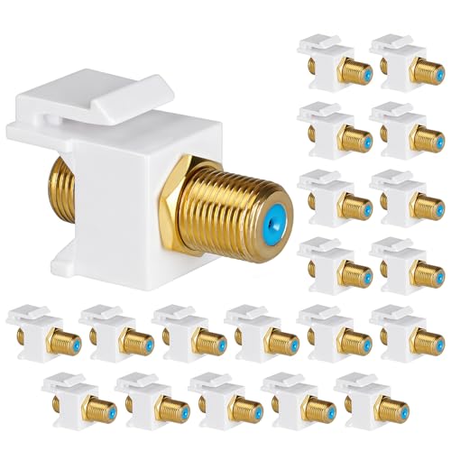 Connecteur coaxial Keystone 3 GHz lot de 20 pour installer la télévision dans le salon