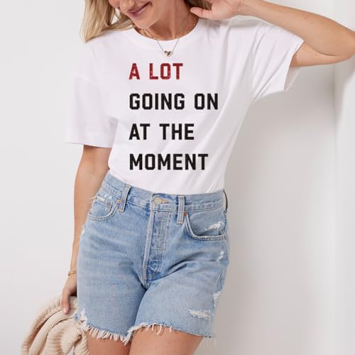 22 Shirt- A Lot Going on at The Moment Shirt for Women & Girls, Vintage Short Sleeve Womens Oversized Tee Shirts - Image 2