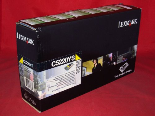 Toner Lexmark 00C5220YS jaune pour imprimer vos dossiers de bureau sans interruption sur Optra C532